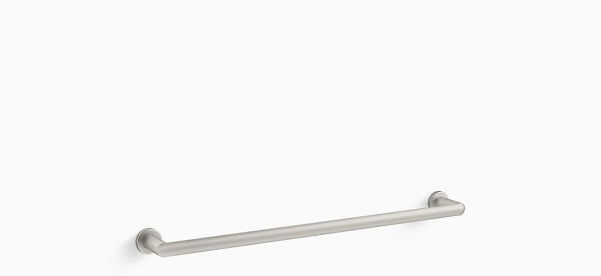 Kohler 97882-BN Kumin™ 24' Towel bar, Vibrant Brushed Nickel