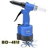 Air Rivet Gun Pneumatic Pop Hydraulic Riveter Efficient Heavy Duty Riveting Tools 90 PSI (Extended)