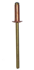1/8' Diameter Copper Blind Rivet with Copper Mandrel, Dome Head, Grip Range .251-.375 (Pack of 1000)