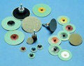 3M Roloc 6234J Coated Diamond Blue Quick Change Disc - Cloth Backing - 10 Grit - Ultra Fine - 1 1/2 in Diameter - 85243 [PRICE is per CASE]