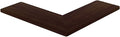 Floating Corner Shelves Wall Mounted Storage Display Decorative Rack for Kitchen Bedroom Living Room Office/Walnut Color/60X60Cm (Walnut Color 45X45Cm)