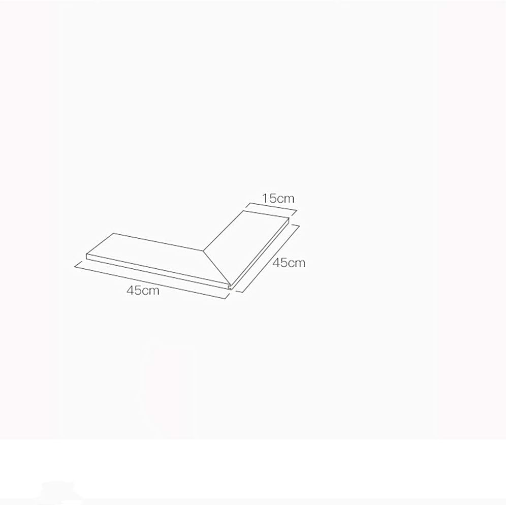Floating Corner Shelves Wall Mounted Storage Display Decorative Rack for Kitchen Bedroom Living Room Office/Walnut Color/60X60Cm (Walnut Color 45X45Cm)