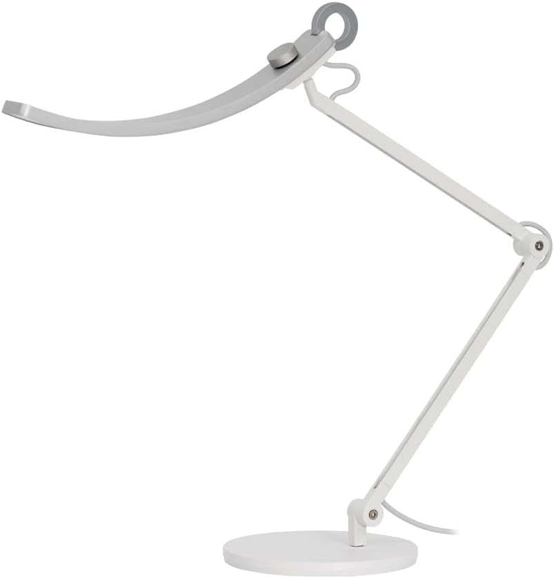 BenQ e-Reading Desk Lamp - Ultrawide and Bright Lighting, Dimmable, Dual Smart Mode, Adjustable Arm, Auto-dimming, High CRI, Eye-Caring Lamp for Home Office, Reading, Study, Craft, Matte Silver