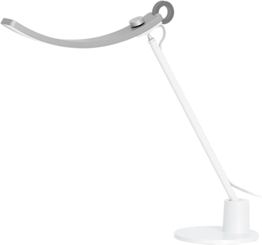BenQ Genie e-Reading Desk Lamp - Bright Lighting for Small Workspace, Dimmable with 13 Color Modes, Auto-dimming, Eye-Caring Lamp for Home Office, Reading, Study, Craft, Matte Silver