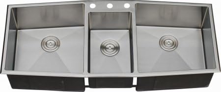 LIX-800 Diamante 33 1/2' Triple Bowl