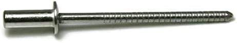 Closed End Sealed Pop Rivets 3/16#6CE Stainless Steel Blind Rivets 6-6, 3/16' x 3/8' Grip (0.251-0.375) QTY 1000
