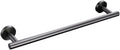 Stainless Steel Bathroom Hardware Set with Towel Rack Toilet Paper Holder Hanger Hook and Brushed Gunmetal Grey Finish Modern Bathroom Accessories Kit for a Stylish and Functional