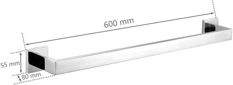 Bathroom Hardware 304 Stainless Steel Chrome Towel Rack Toilet Paper Holder Liquid Soap Holder Towel Bar Toilet Accessories Sets,CS Towel 1 bar