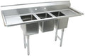 Triple Fabricated Bowl 3 Compartment Scullery Sink Size: 42' H x 64' W x 25.5' D