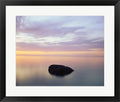 Rock at Sunset by Jim Becia Framed Art Print Wall Picture, Black Frame, 27 x 23 inches