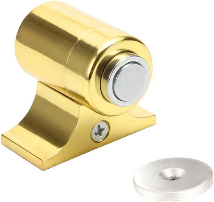 Free Anti-Collision Strong Magnetic Zinc Alloy Door Stopper Holders Catch Floor Mounted Nail-Free
