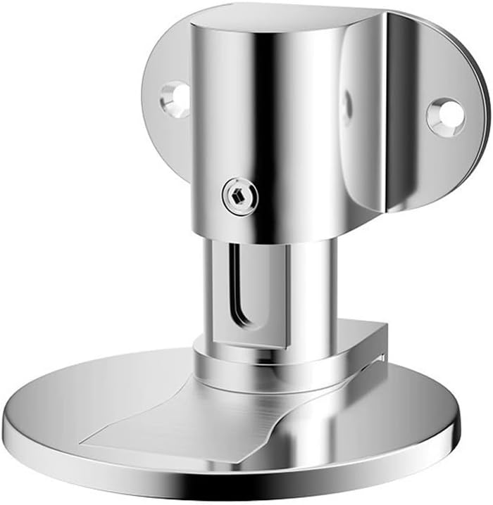 Free Anti-Collision Strong Magnetic Zinc Alloy Door Stopper Holders Catch Floor Mounted Nail-Free