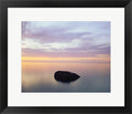 Rock at Sunset by Jim Becia Framed Art Print Wall Picture, Black Frame, 22 x 19 inches