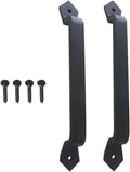2 Pcs 11 Inch Sliding Barn Door Handle Vintage Heavy Duty Pull Set for Gate Kitchen Furniture Cabinet Closet Drawer Screws Inclu
