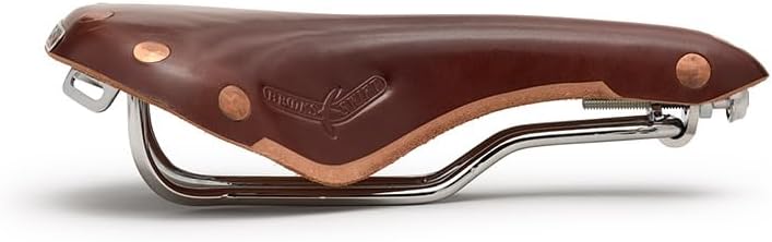 Brooks England Swift, Racing Leather Saddle with Hand-Hammered Copper Rivets