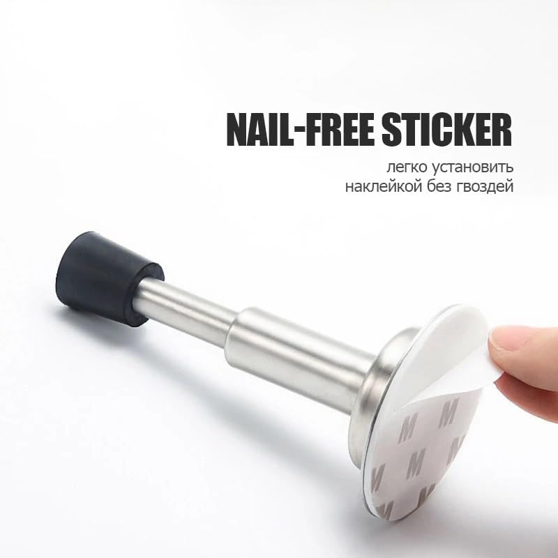 Hydraulic Buffer Mute Door Stopper Non-Punch Wall-Mounted Bumper Doorstop Non-Magnetic Hardware
