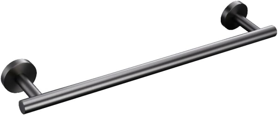 Stainless Steel Bathroom Accessories Hardware Set Towel Rack Toilet Roll Paper Holder Bar Hanger Hook Brushed,Gumetal Towel Bar