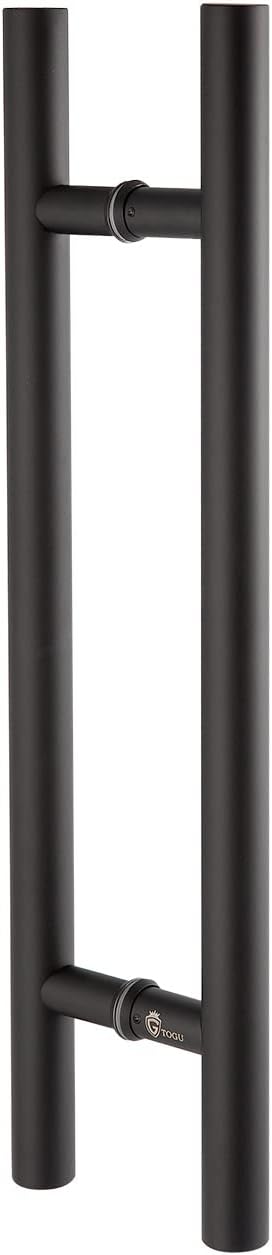 TOGU TG-6012 60-Inch Double-Sided Push Pull Door Handle, Matte Black SUS304 Stainless Steel Ladder Pull, Heavy-Duty for Commercial Glass, Residential Wood Barn & Metal Doors (1500 * 38mm)