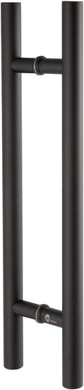 TOGU TG-6012 60-Inch Double-Sided Push Pull Door Handle, Matte Black SUS304 Stainless Steel Ladder Pull, Heavy-Duty for Commercial Glass, Residential Wood Barn & Metal Doors (1500 * 38mm)