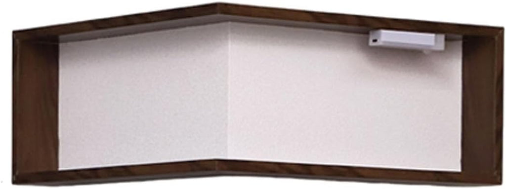 Wall Mounted Corner Shelf - Floating Shelves Save Space with Light Corner Display Shelf Stand Dustproof Storage, Heavy Duty Floating Shelves with LED Lights