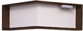 Wall Mounted Corner Shelf - Floating Shelves Save Space with Light Corner Display Shelf Stand Dustproof Storage, Heavy Duty Floating Shelves with LED Lights