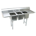Triple Fabricated Bowl 3 Compartment Scullery Sink Size: 42' H x 58' W x 19.5' D