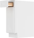 Furinno Shaker Drawer Base Kitchen Cabinet with 1-Door, Ready to Assemble, 24 D x 12 W x 34.5 H, White