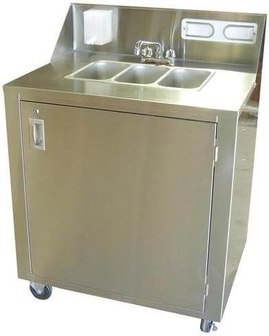 Cold Water Triple Sink Cart