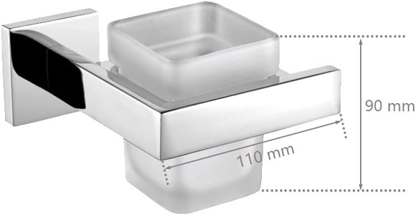 Bathroom Hardware 304 Stainless Steel Chrome Towel Rack Toilet Paper Holder Liquid Soap Holder Towel Bar Toilet Accessories Sets,CS Toothcup