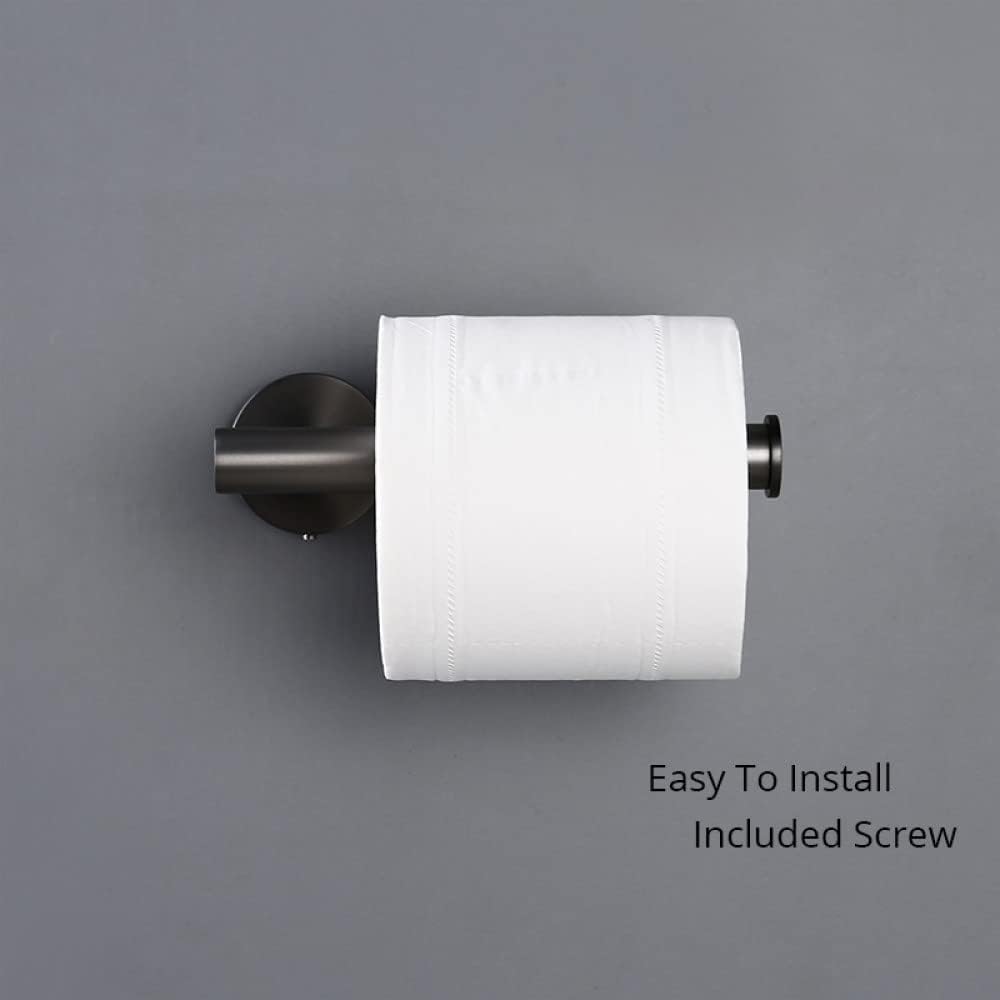 Stainless Steel Bathroom Accessories Hardware Set Towel Rack Toilet Roll Paper Holder Bar Hanger Hook Brushed,Gumetal Towel Bar