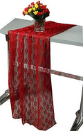 VDS Table Runner Lace Runner for Wedding Reception Party Table Decoration 27 x120 Inch (Pack of 15 Apple Red)