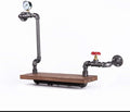 Floating Shelves for Wall Floating Shelves Rustic Corner Floating Shelves - Industrial Pipe Shelf with Towel Bar Bathroom Shelves Wall Mounted with Metal and Re
