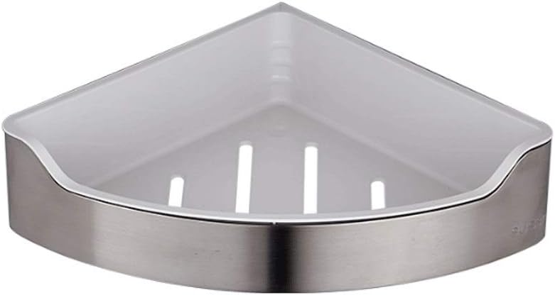 Shower Corner Shelf Wall Mounted Bathroom Storage Stainless Steel Satin Nickel