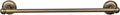 Top Knobs - Bath Single Towel Rod - German Bronze - Plain Back Plate (TKED6GBZD)
