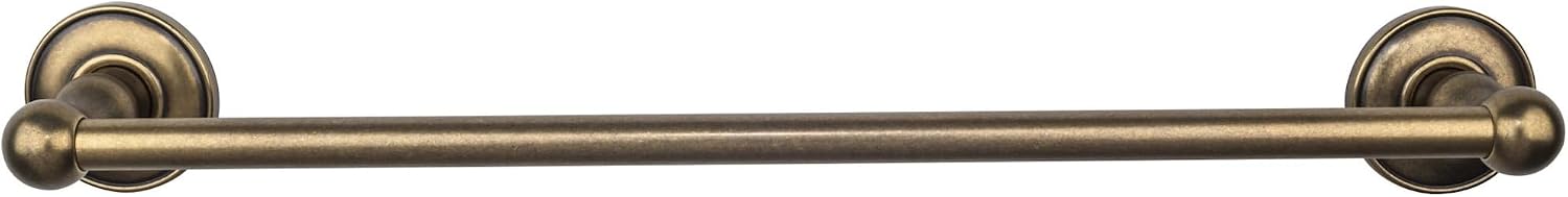 Top Knobs - Bath Single Towel Rod - German Bronze - Plain Back Plate (TKED6GBZD)