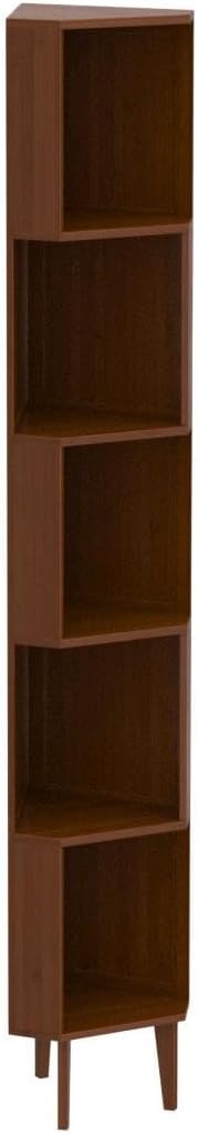 5-Bookcase Industrial Cube Shelf Corner Bookshelf Display Storage Tall Multifunctional Stand for Home Office Living Room Decoration…