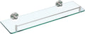 Bathroom Shelves Bathroom Glass Shelf Glass Shower Shelf Wall Mounted, with Polished Chrome Bracket for Shampoo, Conditioner, Liquid Soap, and Facial Cleanser Bathroom Furniture