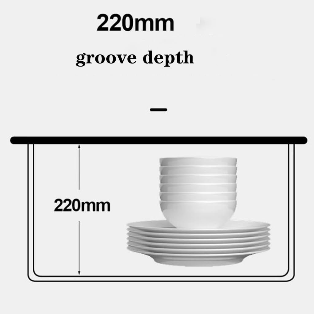 Single Bowl Stainless Steel Sink Large Capacity Double Bowl Sink Bare Tank Household Kitchen Sink Washidishes Sink (82 * 46 * 22Cm