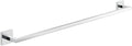 Gedy Elba Contemporary Wall Mounted Rectangular Towel Bar, Chrome, 25'