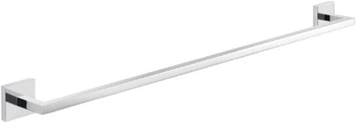 Gedy Elba Contemporary Wall Mounted Rectangular Towel Bar, Chrome, 25'