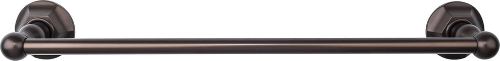Top Knobs ED6BSND Bath Edwardian Collection 18 Inch Single Towel Bar with Smooth Backplate, Brushed Satin Nickel Finish