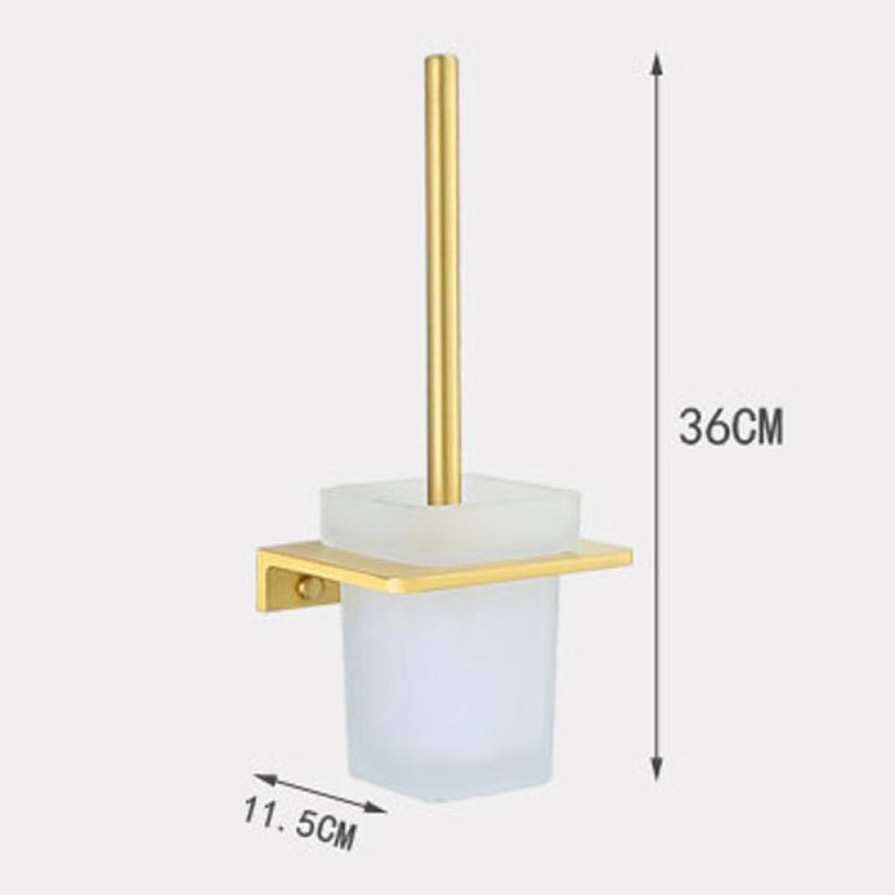Golden Towel Rack Towel Bar Gold Stainless Steel Hardware Set,Robe Hook,Toilet Brush Cup Holder Soap Dish Bathroom Accessories,Toilet Brush