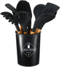 Silicone Kitchenware Cooking Utensils Set Non-stick Cookware Whisk Beaters Kitchen Cooking Tool Set(D)