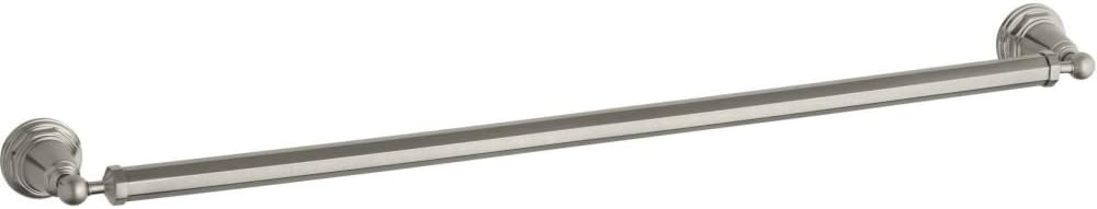 KOHLER K-13110-BN Pinstripe 30-Inch Bathroom Towel Bar, Vibrant Brushed Nickel