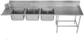 Advance Tabco DTC-3-1620-84R Dishtable 3 Compartment Sink With 16'x20' Bowls
