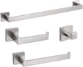 Bathroom Hardware Set Bathroom Accessories Black Robe Hook Towel Rail Bar Rack Bar Shelf Tissue Paper Holder Toothbrush Holder,Set,Brushed