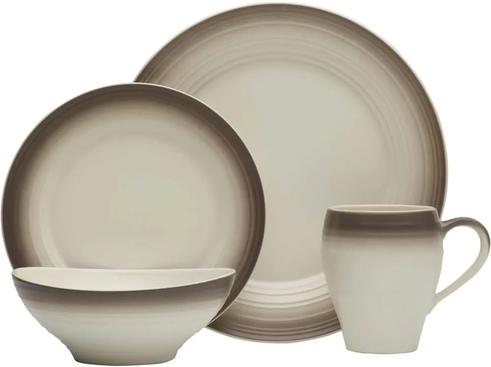 Ceramic 16-Piece Dinnerware Set Service for 4 Tableware of Plates Dinner Sets Plate Dish Bar