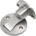 Black Stainless Steel Magnetic Door Stopper Punching Sticker Hidden Holders Floor Mounted