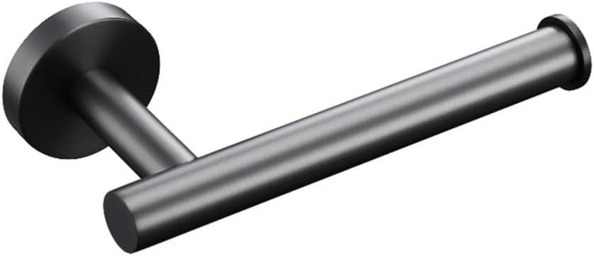 Modern Stainless Steel Bathroom Accessories Set with Towel Rack Toilet Paper Holder Bar Hanger Hook Brushed Gunmetal Grey Finish Rust Resistant and Durable Easy Installation Comple