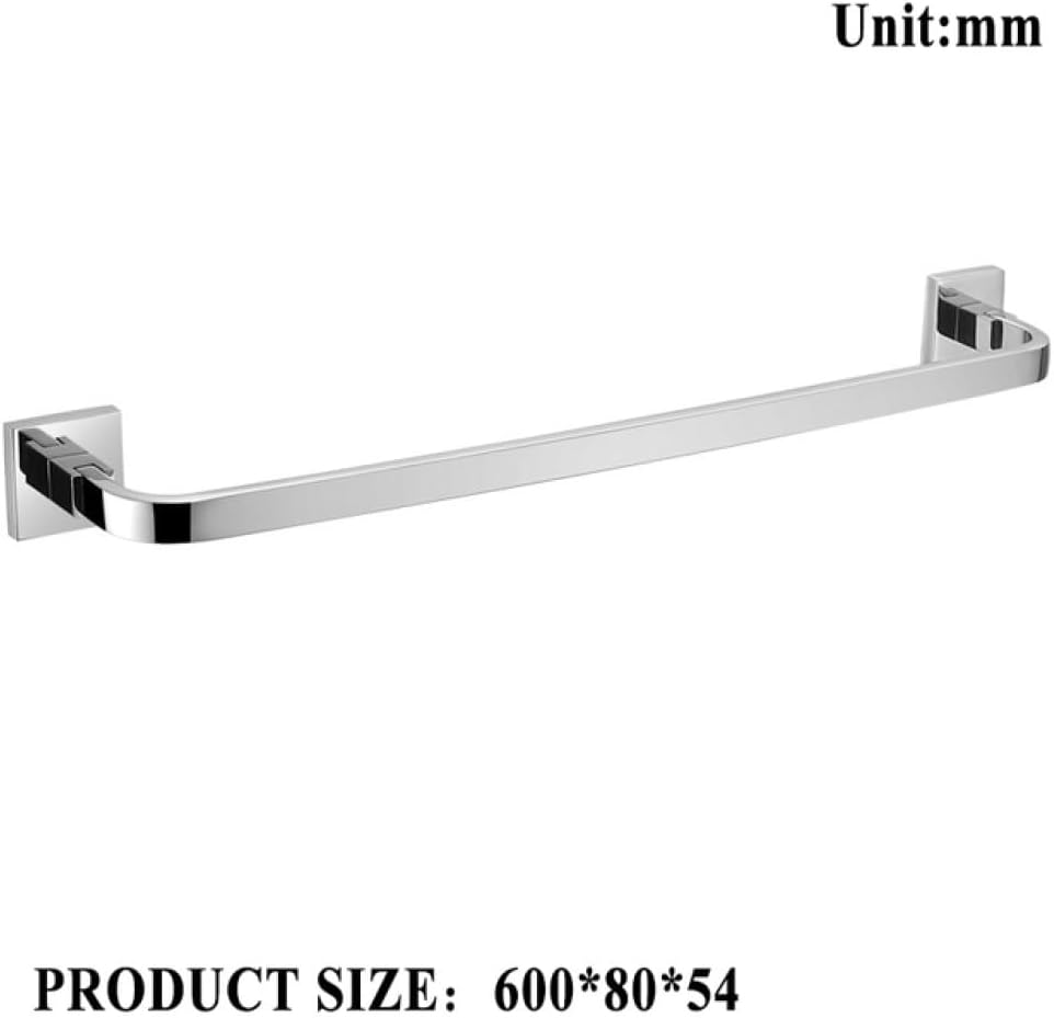 IsolaY Silver Bathroom Accessories Screw Wall Mounted Towel Bar Robe Hooks Toilet Paper Roll Holder Stainless Steel Hardware Set,Towel bar